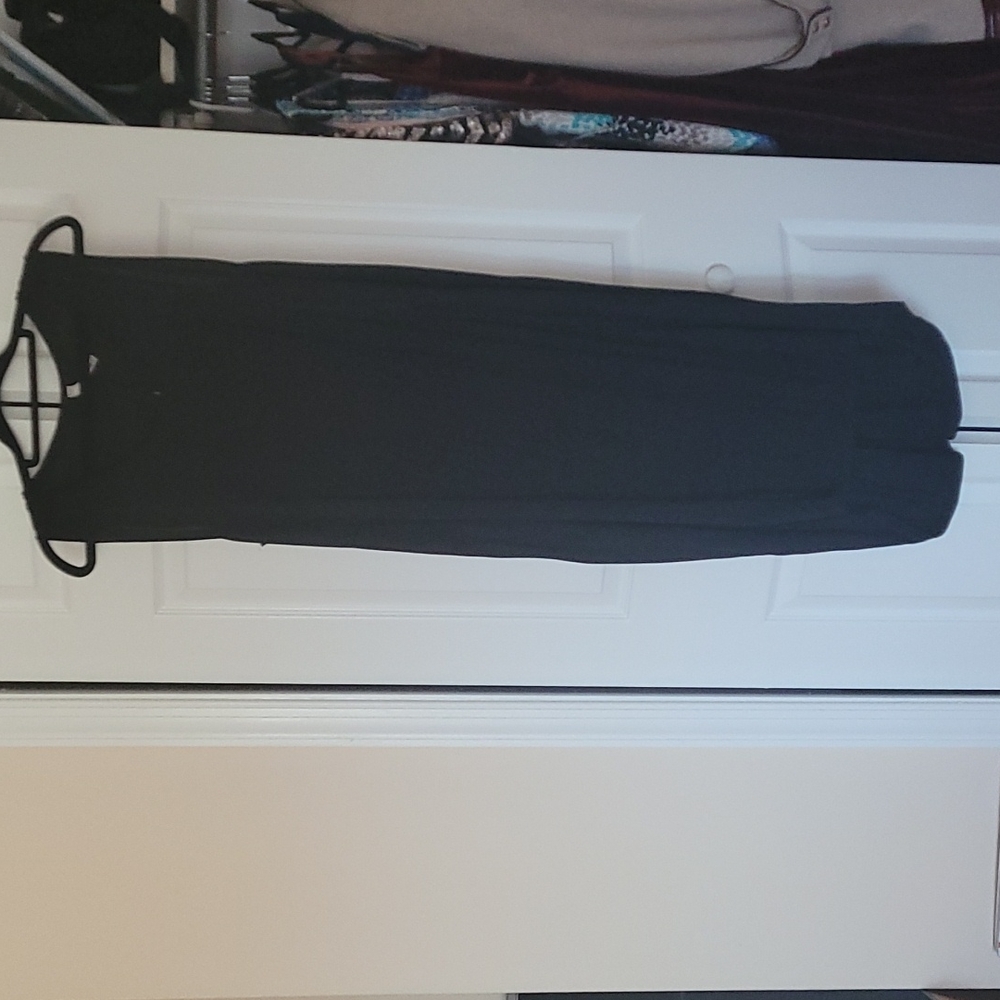 Black dress with sexy back cutouts